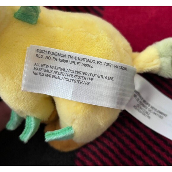 Pokemon Center Leafeon Plush 6" Sitting Cuties Cute Eeveelution Pokemon Fit - Picture 8 of 8